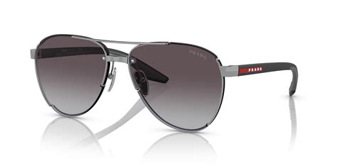 Prada Linea Rossa PS 51YS 61 Grey Gradient & Gunmetal .